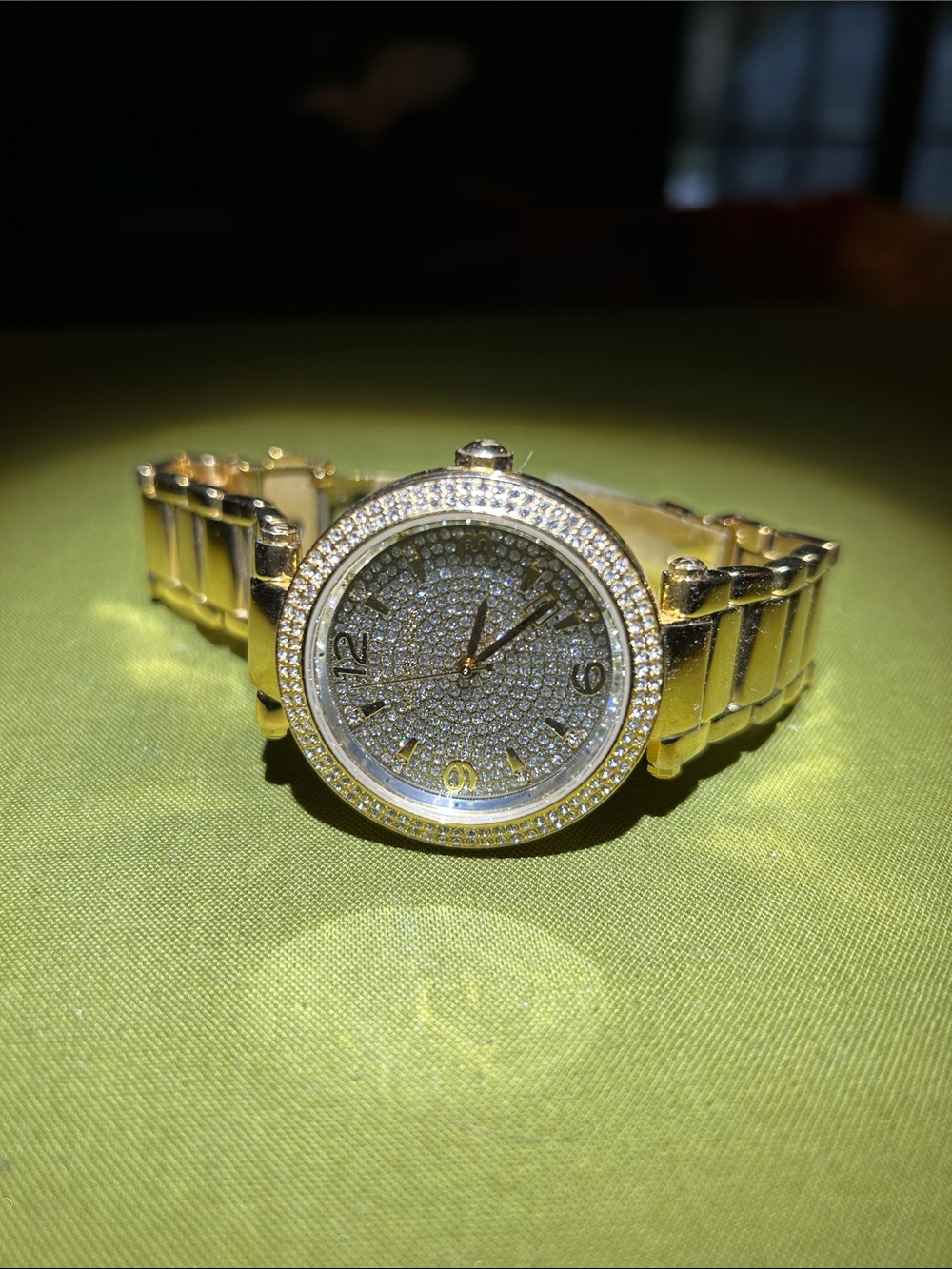 Michael Kors Gold Crystal Pavé Dial Bracelet Watch